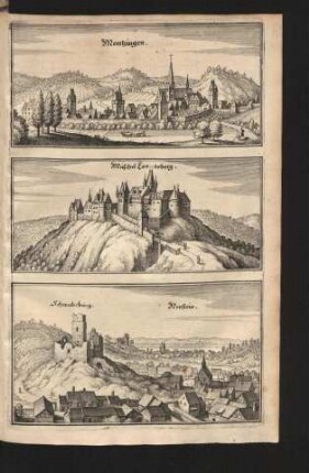 Montzingen. Müschel Landsberg. Schwabsburg. Werstein.