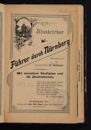 Illustrirter Führer durch Nürnberg : mit neuestem Stadtplan und 46 Illustrationen