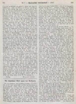 261-263 Ein bischöfliches Wort gegen das Verketzern