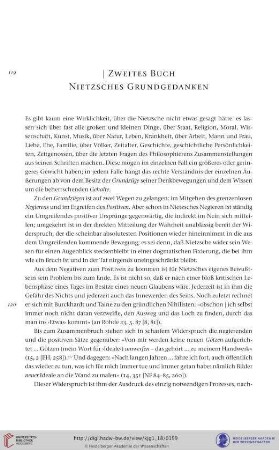 Zweites Buch. Nietzsches Grundgedanken