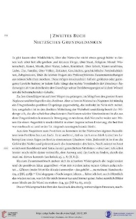 Zweites Buch. Nietzsches Grundgedanken