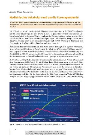 Medizinisches Vokabular rund um die Coronapandemie