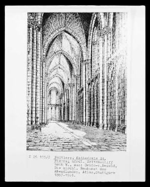 Poitiers, Sicht ins Innere der Kathedrale Saint-Pierre