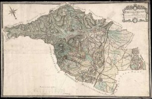 Topographischer Plan von dem Badenweiler Forst, Canderer Ober-Forst-Amts