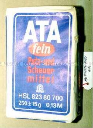 Papp-Paket für "ATA fein Putz- und Scheuer-mittel HSL 82380700" mit Inhalt