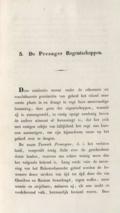5. De Preanger Regentschappen