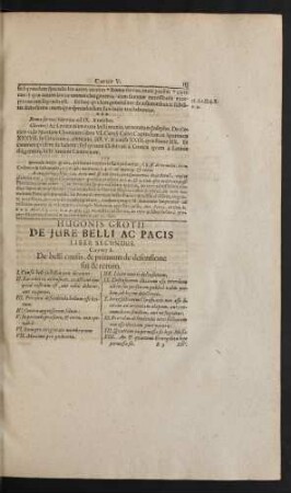 ... De Jure Belli Ac Pacis Liber Secundus.