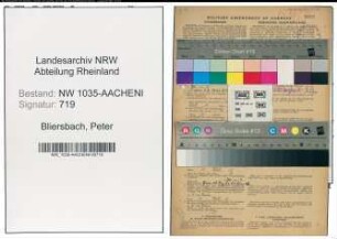 Entnazifizierung Peter Bliersbach , geb. 07.10.1905 (Bauingenieur)