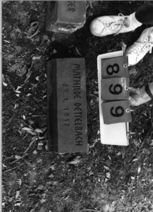 Grabstein 899 [Hahn S. 55 Grab-Nr. 1105)