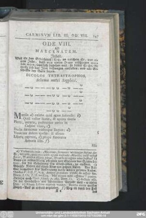 Ode VIII. Ad Maecenatem.