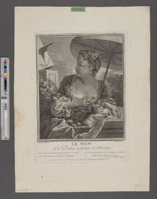 Le Midy : La Dame reglant sa Montre