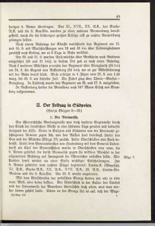 II. Der Feldzug in Südpolen