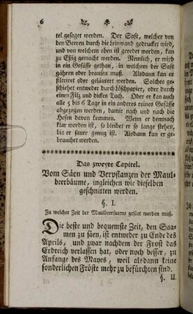 Das zweyte Capitel.
