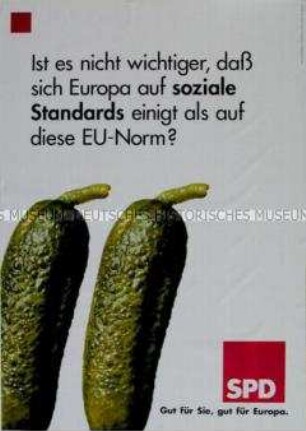 Wahlplakat der SPD zur Europa-Wahl am 13. Juni 1999