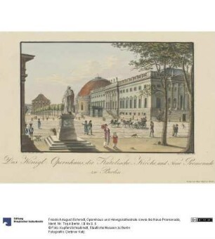 Opernhaus und Hewigskathedrale sowie die Neue Promenade