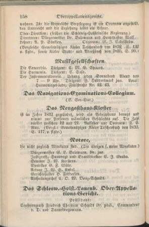Das Navigations-Examinations-Collegium. Das Neugasthaus-Kloster. Notare.