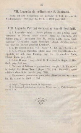 VIII. Legenda Patroni Germaniae Sancti Bonifatii