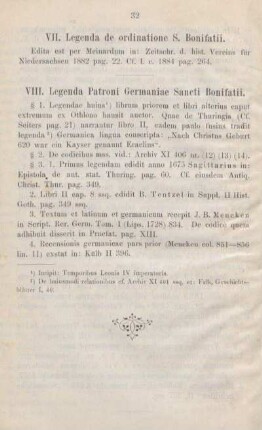 VIII. Legenda Patroni Germaniae Sancti Bonifatii