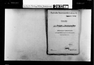 Bestellung und Abbestellung in- und ausländischer Periodika durch die Staatskanzlei