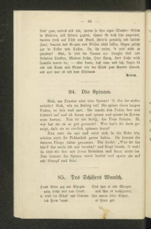 84. Die Spinne.