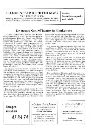 Ein neues Natur-Theater in Blankenese