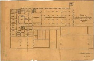 Fischer, Theodor; Baden-Baden; Restaurant Konversationshaus - Grundriss Keller