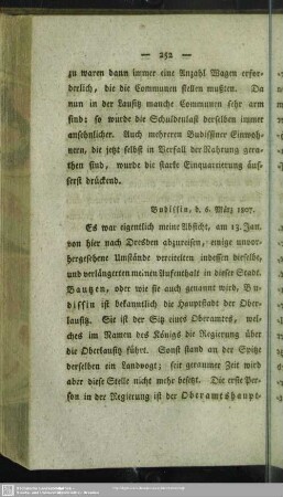 Budissin, d. 6. März 1807