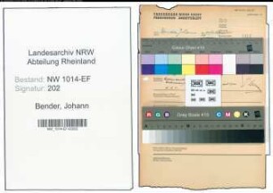 Entnazifizierung Johann Bender , geb. 00.00.0000 (Polizist)