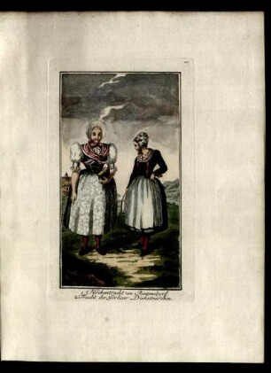 1. KIRCHENTRACHT UM RENGERSDORF 2. TRACHT DER GÖRLITZER DIENSTMÄDCHEN