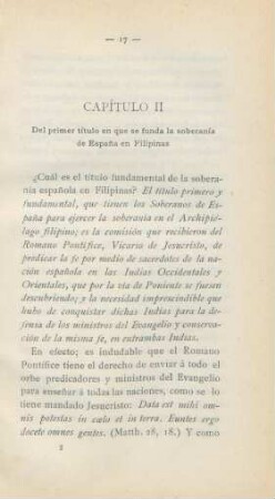 Capítulo II. Del primer título en que se funda la soberanía ...