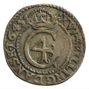 Münze, 16 Skilling, 1645