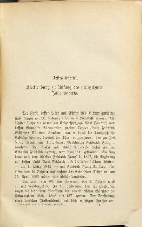 Friedrich Franz II., Großherzog von Mecklenburg-Schwerin, und seine Vorgänger : nach Staatsakten, Tagebüchern und Korrespondenzen, 1