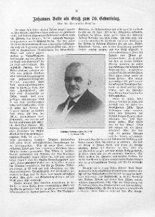 Geheimer Studienrat Prof. Dr. Bolte