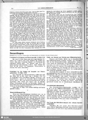 Steuerfragen