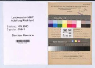 Entnazifizierung Hermann Stercken, geb. 22.09.1901 (Ingenieur)