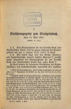 Das Strafgesetzbuch für das Deutsche Reich vom 15. Mai 1871 : mit den Entscheidungen des Reichsgerichts