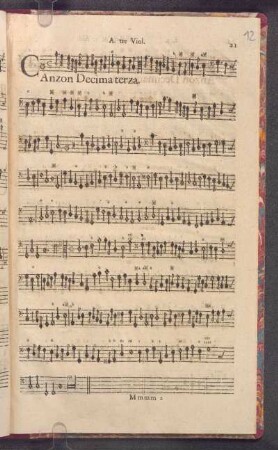 Canzon Decima terza.
