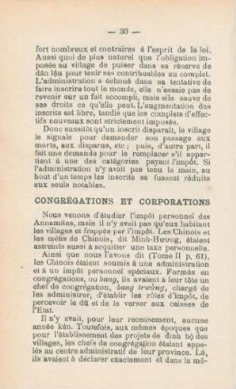 Congrégations et corporations