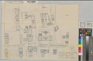 Münster (Münster) Zentralwaschhaus der Universität Lageplan 1966 1 : 500 46 x 60 Pause Staatshochbauamt Münster Regierung Münster Nr. 33947
