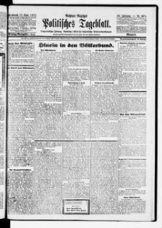 Aachener Anzeiger : politisches Tageblatt : beliebtes und wirksames Anzeigenblatt der Stadt und der Regierungsbezirks