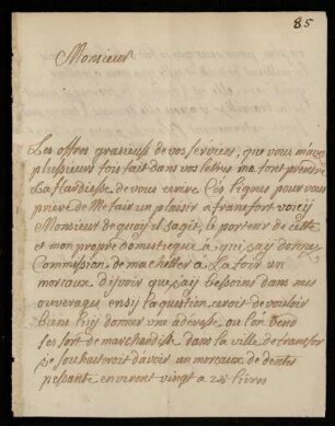 Brief von Lambert Xhrouet an Johann Friedrich von Uffenbach, Spa, 1.9.1753
