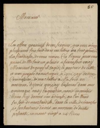 Brief von Lambert Xhrouet an Johann Friedrich von Uffenbach, Spa, 1.9.1753