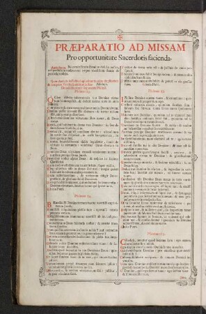 Praeparatio ad missam. Pro opportunitate Sacerdotis facienda.