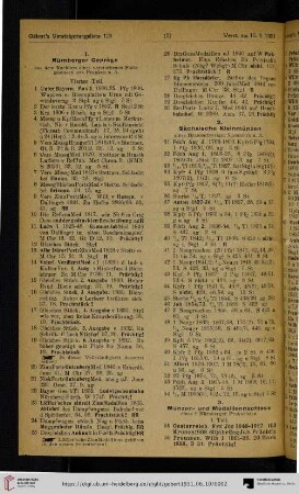 1. Nürnberger Gepräge (Nr. 1-30)