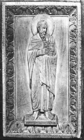 London, Bibliothek des Britisch Museum, Elfenbein, Evangelist Matthäus