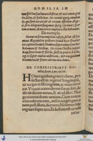 De Confessoribus Homilia