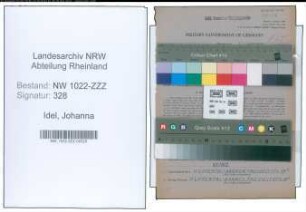 Entnazifizierung Johanna Idel , geb. 17.07.1888 (Katechetin)