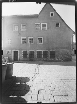 Meißen-Altstadt, Schloßberg. Wohnhaus. Straßenfront (Teilansicht)