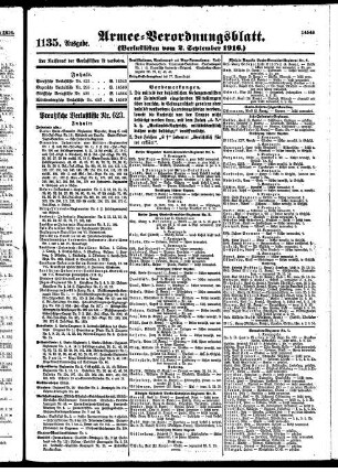 1135.Ausgabe. Samstag, 2. September 1916