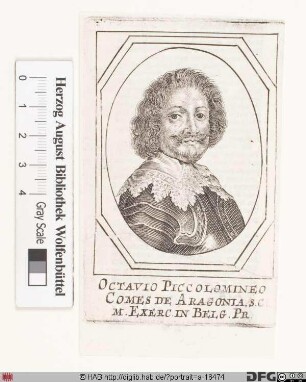Bildnis Ottavio Piccolomini (1639 Herzog von Amalfi, 1650 Herzog von Münsterberg/Schles.)